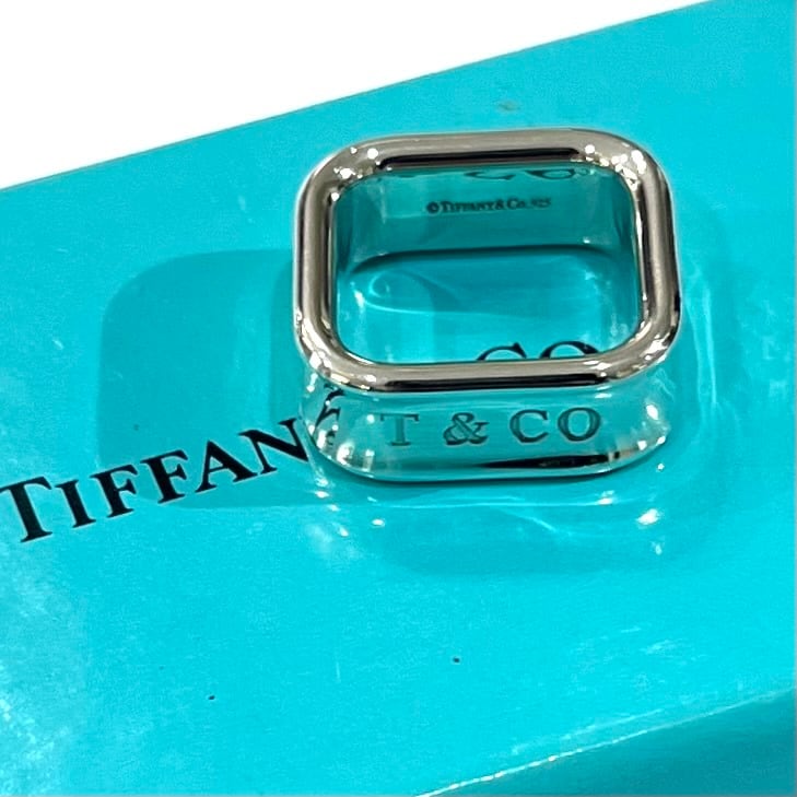 希少サイズ【TIFFANY&CO.】【13-14号】2901 T&CO 1837 スクエアリング