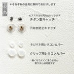 ミニスワッグ付き・ホリデージュエリー3点セット｜イヤーアクセ＆リング2点｜No.5