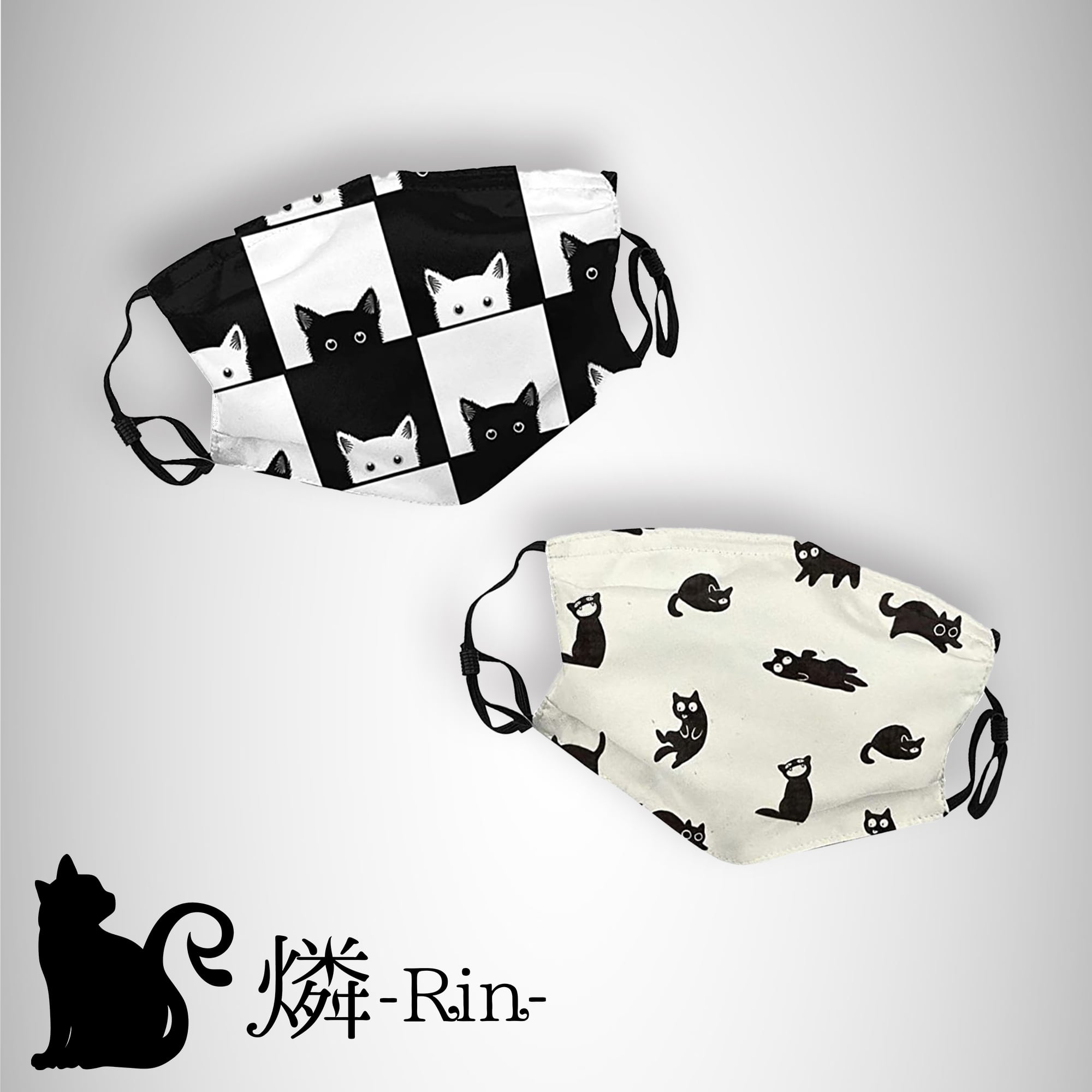 猫柄ファッションマスク | 燐-Rin-