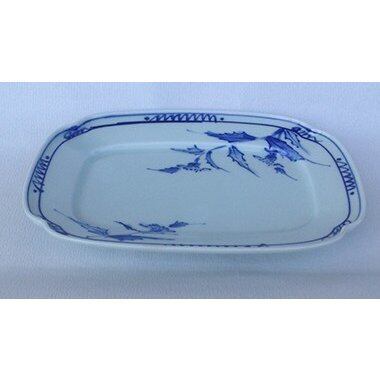 有田焼 有田焼 中皿 孔明窯 染付あざみ絵 楕円皿 5枚組 | tokuraya うつわの