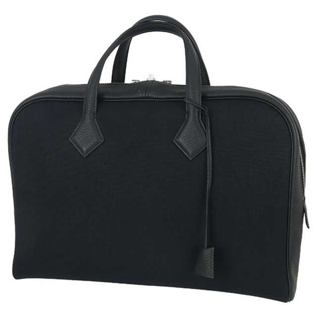 Unused HERMES エルメス ヴィクトリア 2 12H トワルH トリヨンクレマンス ノワール ブラック ビジネスバッグ ブリーフケース A4 PC収納 未使用品
