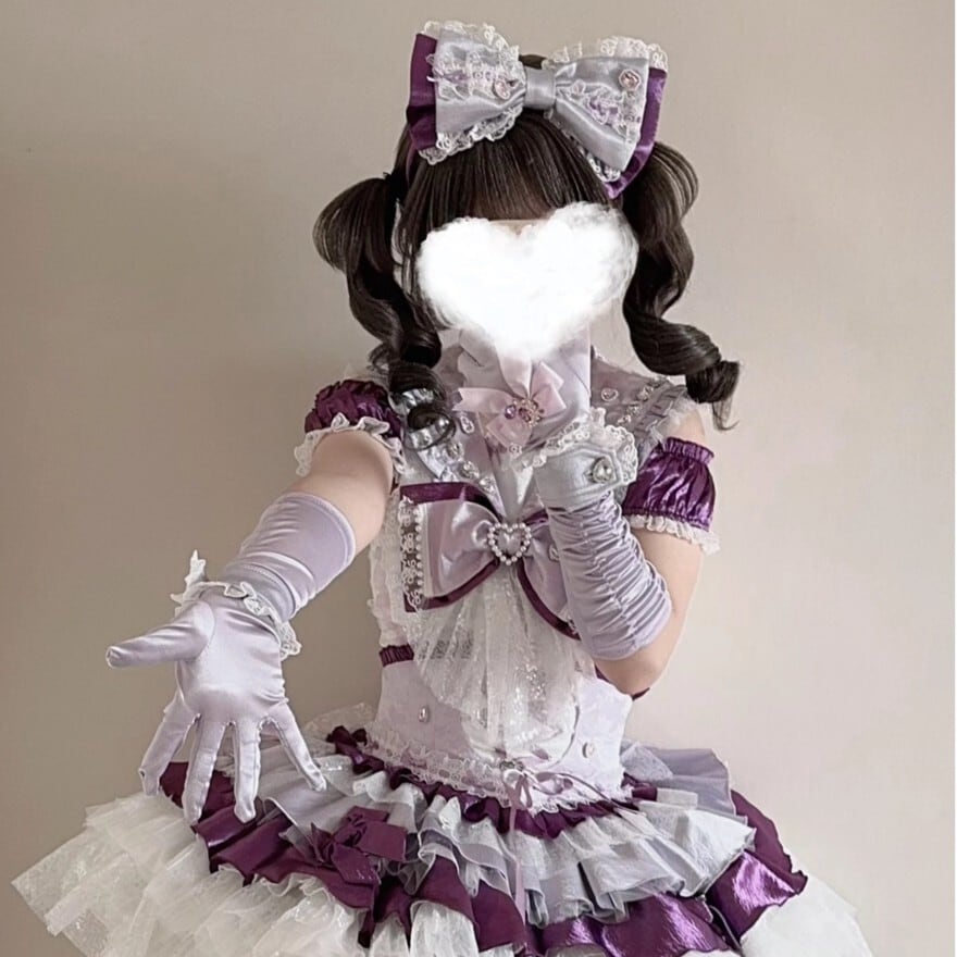 予約商品|ライブに映える 顔まわりまで主役級 アイドル衣装のリボンレースカチューシャ|WithU