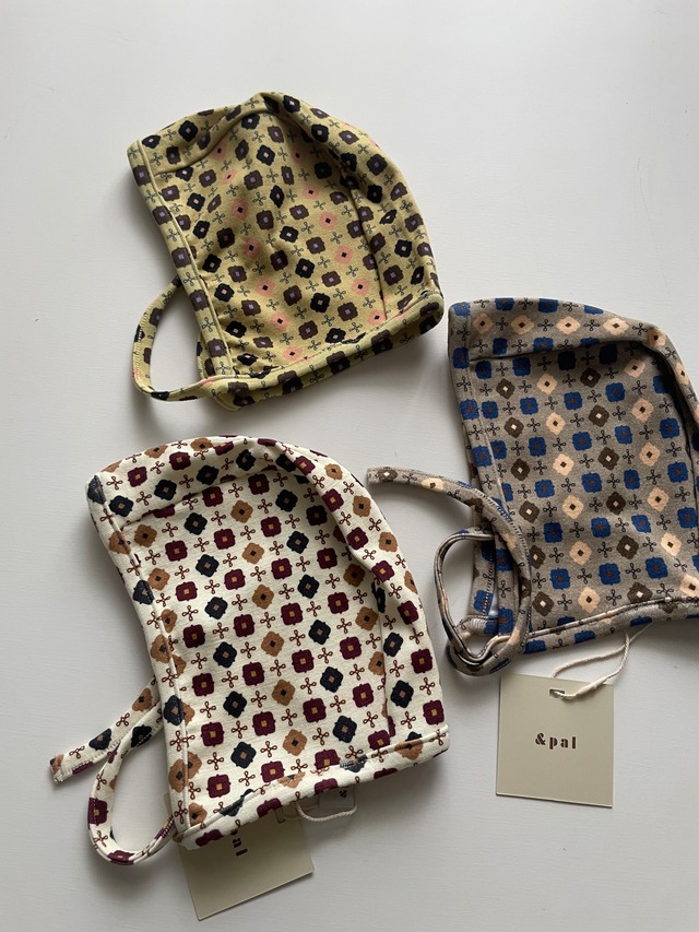 即納andpal &pal アンドパル　geometric pattern bonnet / 3col