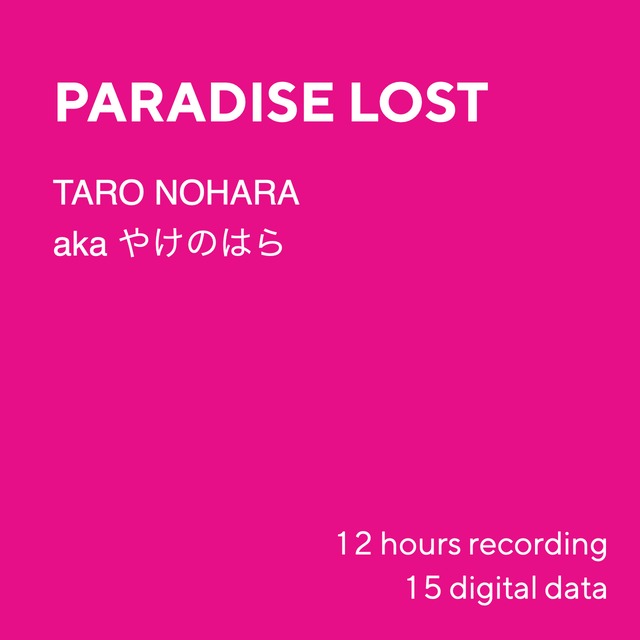 【音 × テクノロジー】期間限定：TARO NOHARA aka やけのはら - PARADISE LOST デジタル音源