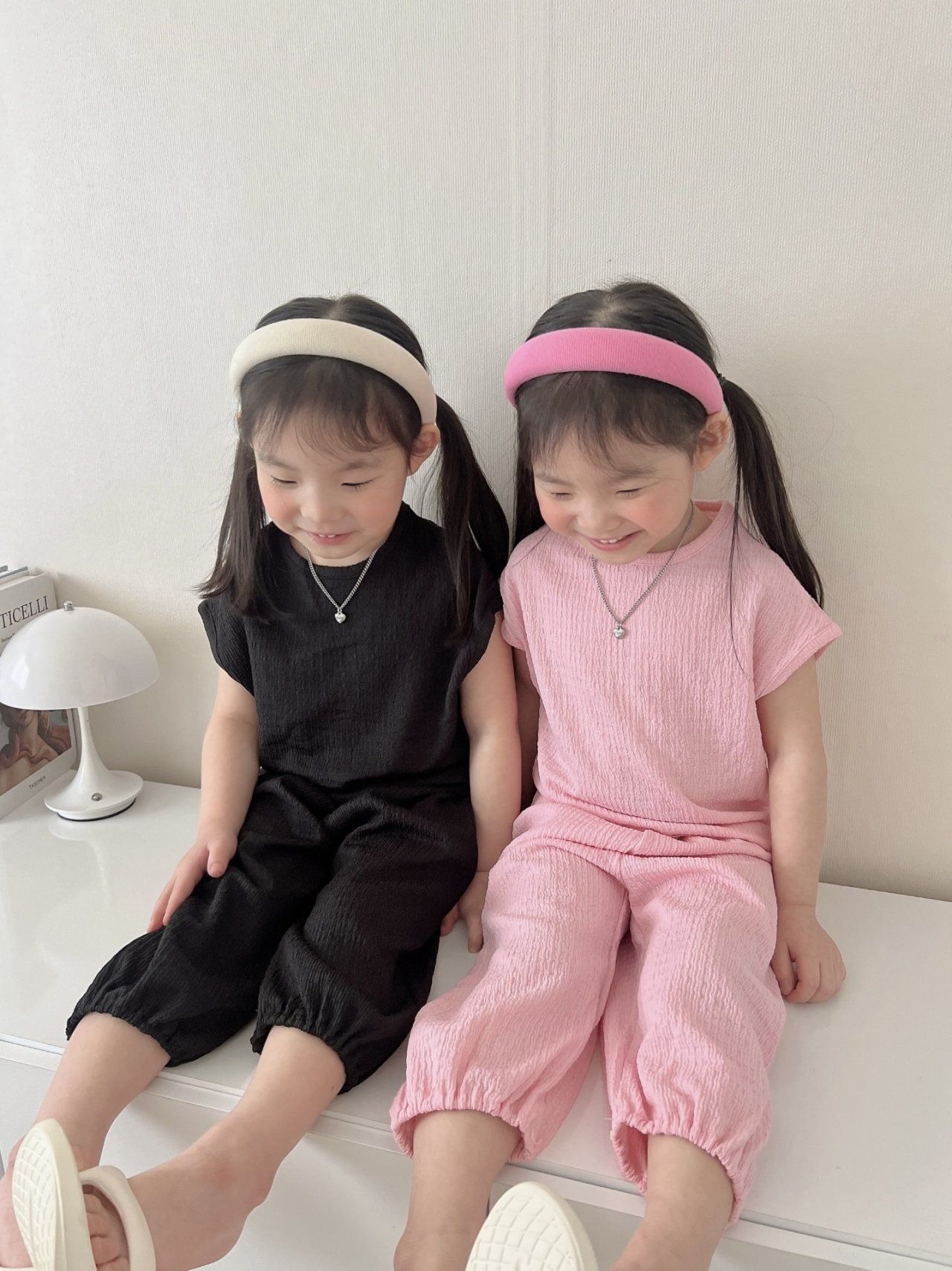 [Moran bebe] Sally 3-Piece Set-up (Tee + Sleeveless + Relax Pants) / [모란] 샐리3종세트(티+나시+고쟁이)