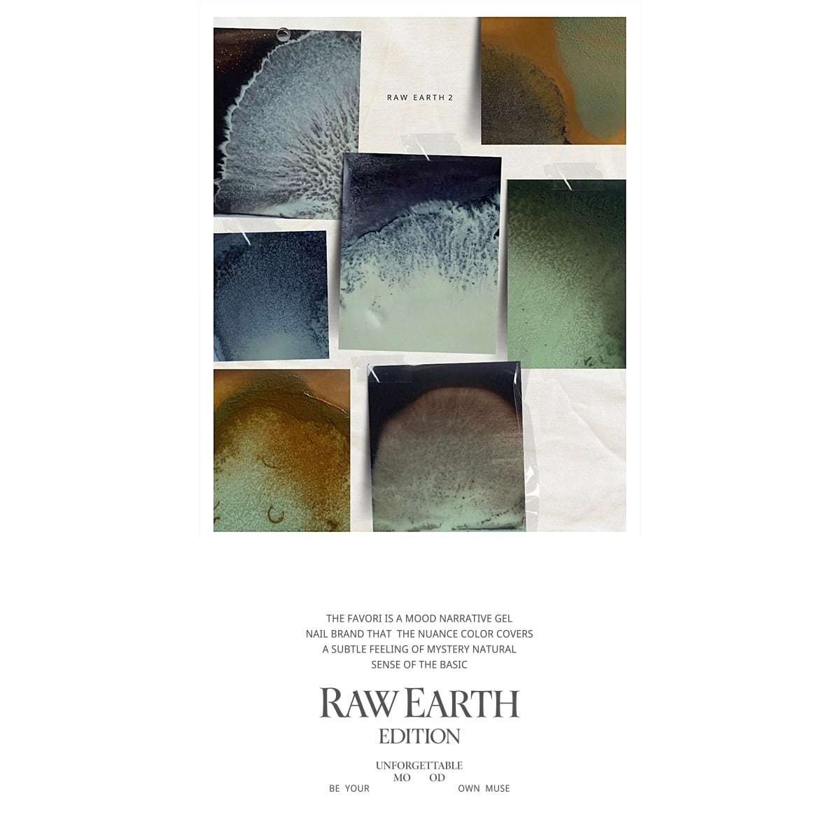 set】〈THE FAVORI × he_nail〉 RAW EARTH EDITION ver.Ⅱ 「TRANQUIL