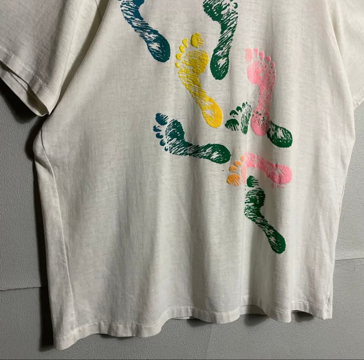 USA製 80s 90s ヴィンテージT 白Tシャツ アート シングル USA製 80s 90s ヴィンテージT 白Tシャツ アート シングル