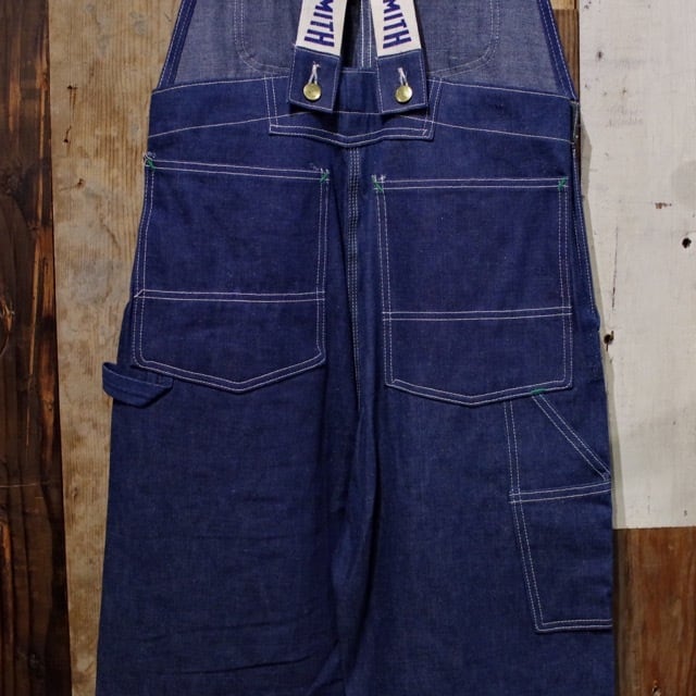 Non Wash 1940-50s BIG SMITH Denim Over-Alls Low Back Style / ニア 