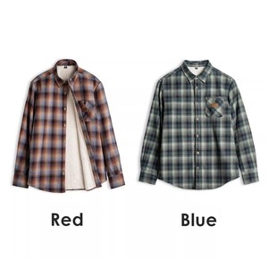 Plaid Fleece Lining Warm Shirt / チェック フリース ライニング ワーム シャツ