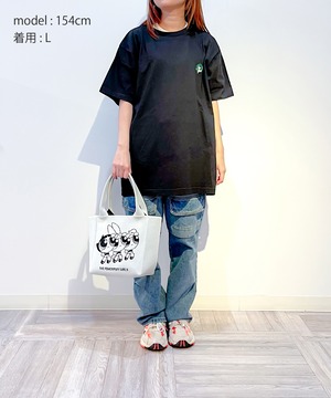 F252005-05_The Powerpuff Girls×Flapper Tシャツ_バターカップ（ブラック）