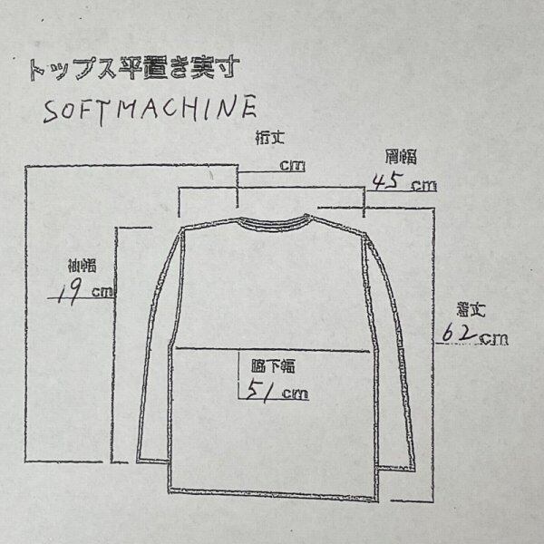 □SOFTMACHINE/新品タグ付き/半袖プリントTシャツ/定価¥6600/M