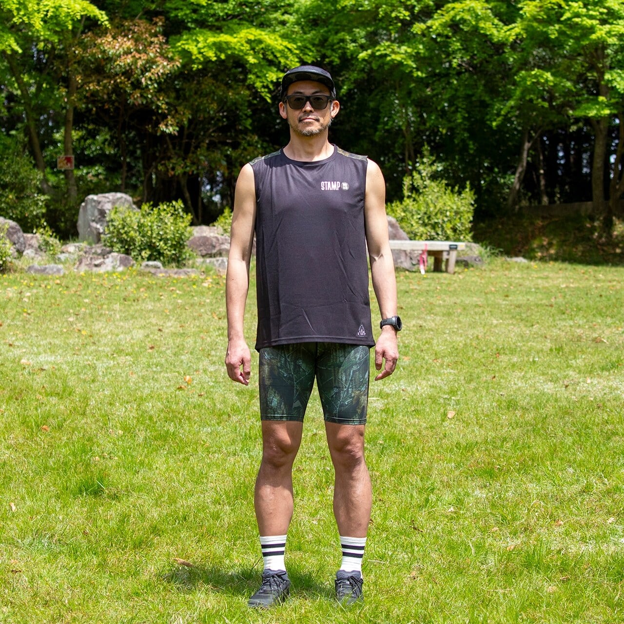 STAMP RUN&CO（スタンプ ランアンドコー）STAMP MENS 1/2 CARGO TIGHTS