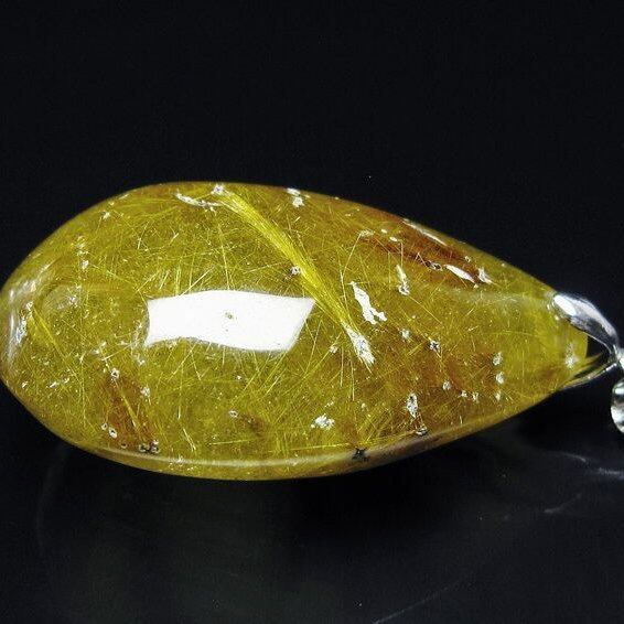 ルチルクォーツ ペンダント 一点物 メール便可 [M便 1/20] 112-13048