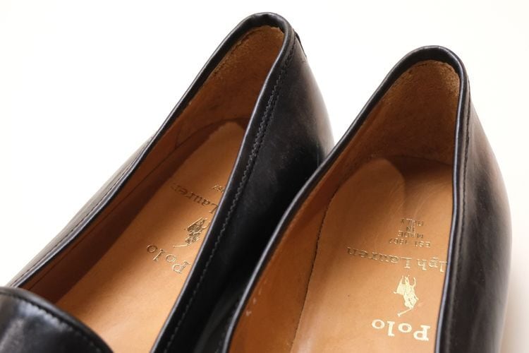 90s POLO RALPH LAUREN イタリア製 ブローグローファーUS8 80-90's POLO Ralph Lauren penny Loafers made in Italy | GARYO