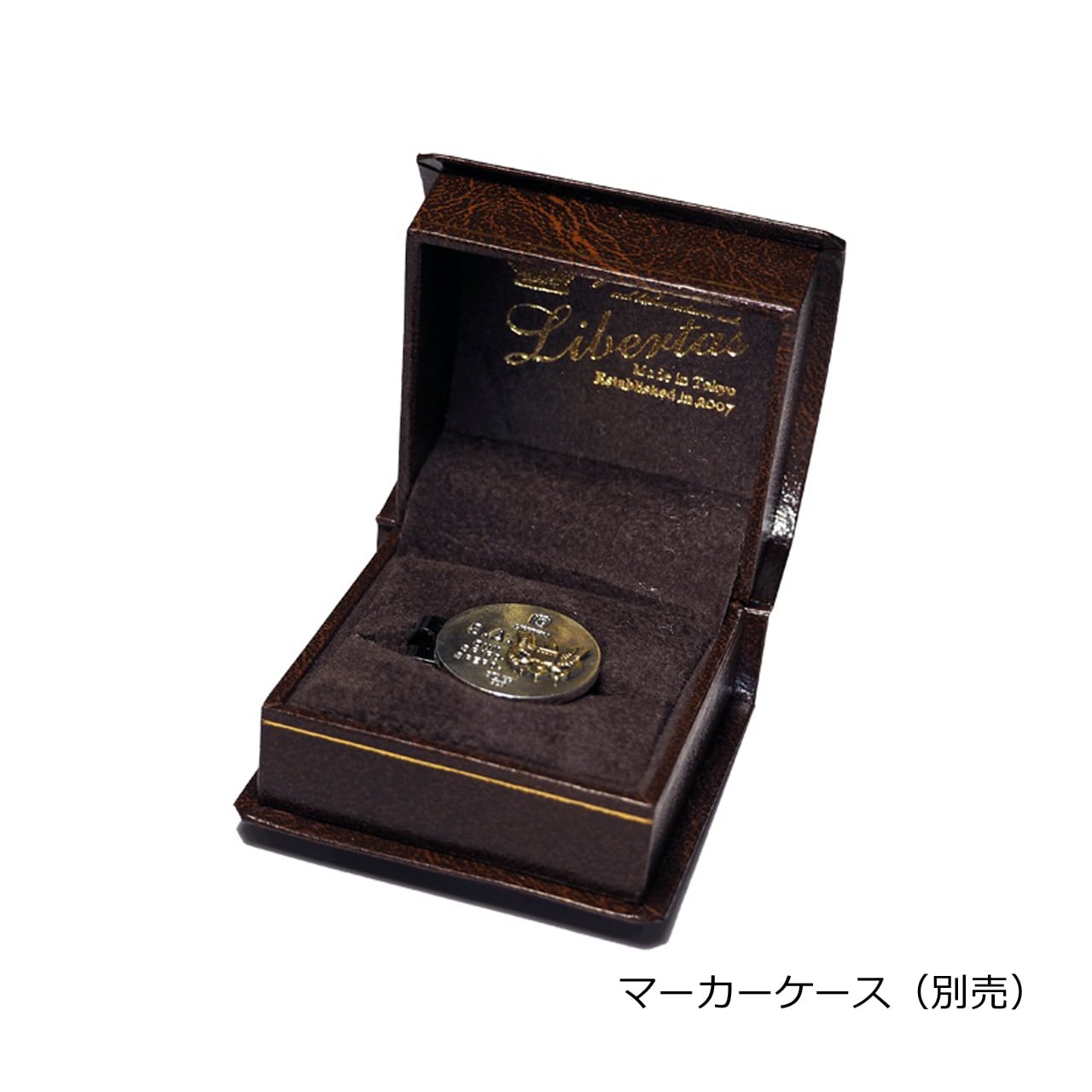 Initial Marker Crystal Black (ゴルフボールマーカー Initial Marker Crystal Black (ゴルフボールマーカー