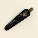 紺色のラメ入りヘアクリップ[NM-054]