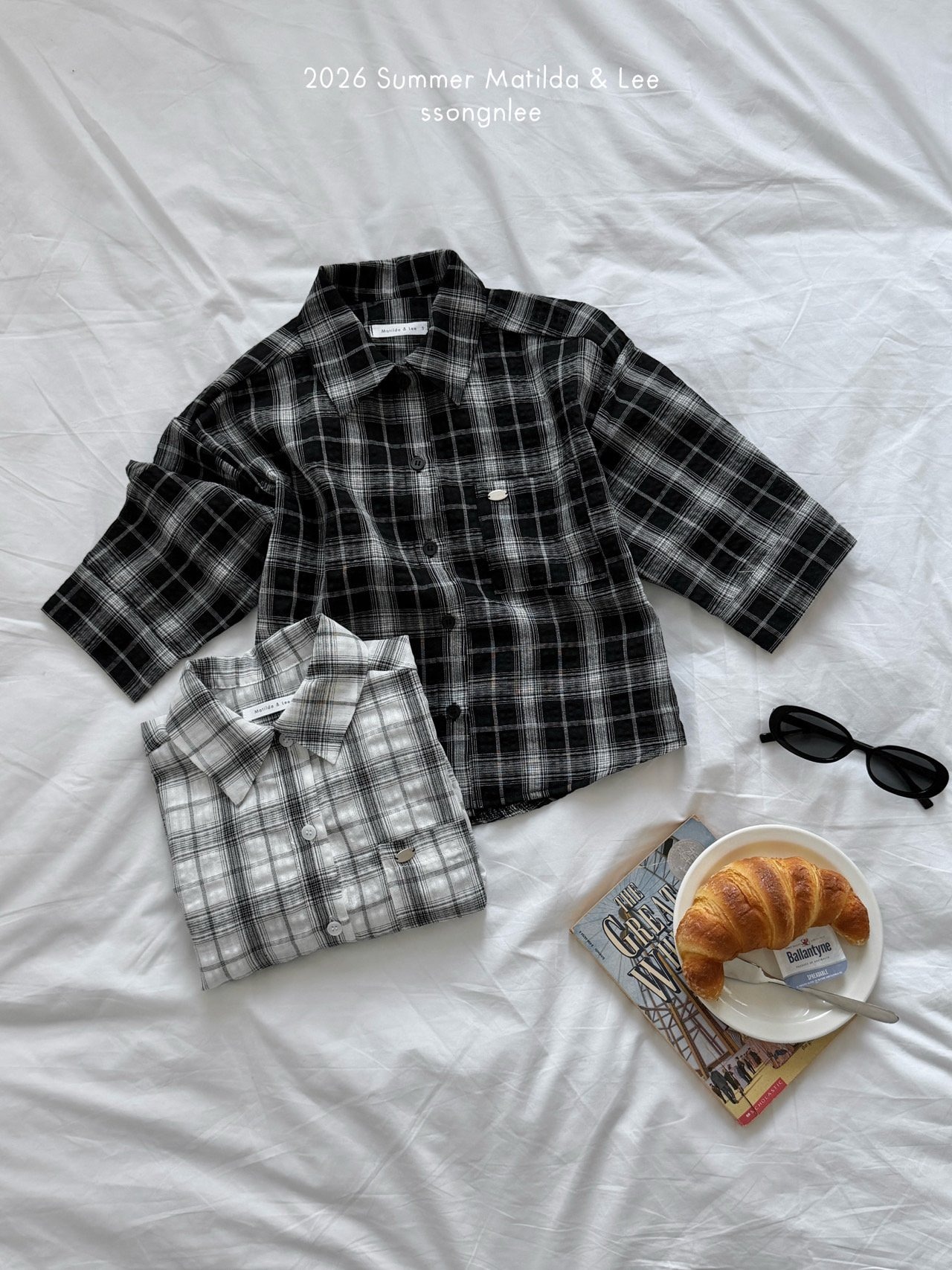 [Matilda&Lee] Add Summer Check Shirt (15/17/19) / [마틸다앤리] 썸머체크남방추가 (15/17/19)