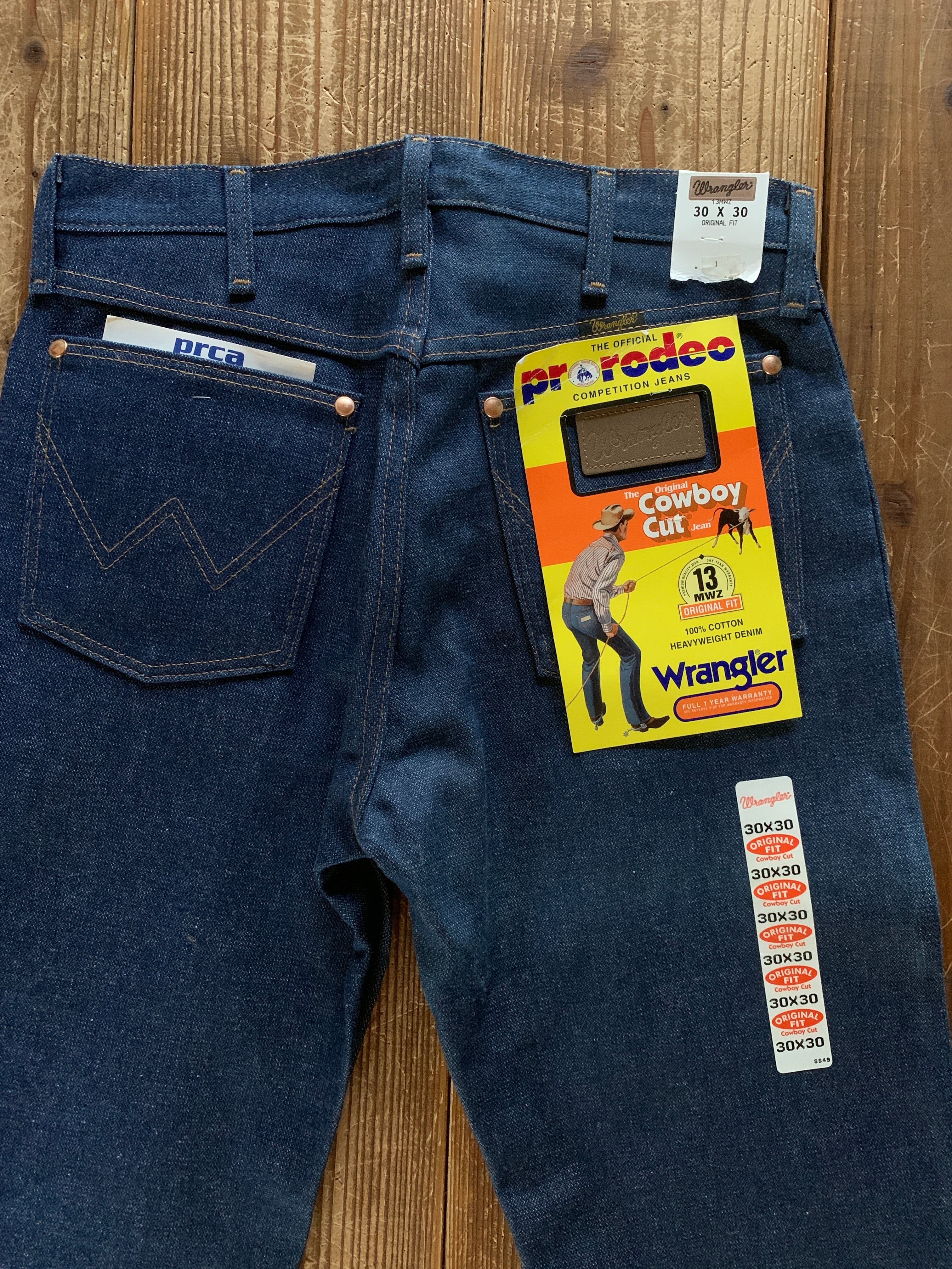 80's〜 Wrangler 13MWZ デニムパンツ DEADSTOCK 表記(30×30) USA 80's〜 Wrangler 13MWZ デニムパンツ DEADSTOCK 表記(30×30) USA