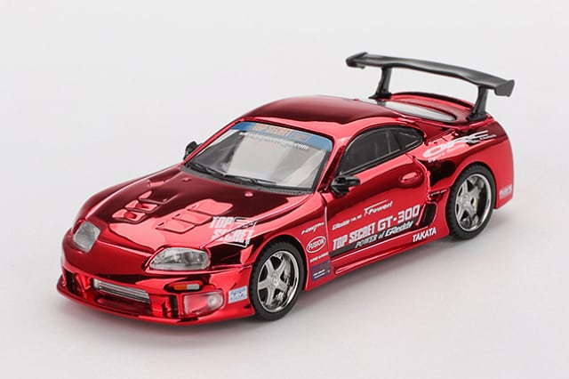MINI GT 1/64 Toyota スープラ (A80) GT-300 Top Secret レッドクロム