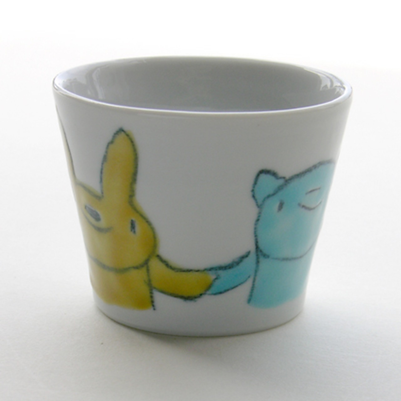 村田菜穂美作　子供用湯呑み　「クレパス みんなお友達」［2104130000119］