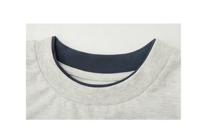 レイヤード風ベースボールTシャツ   F0050