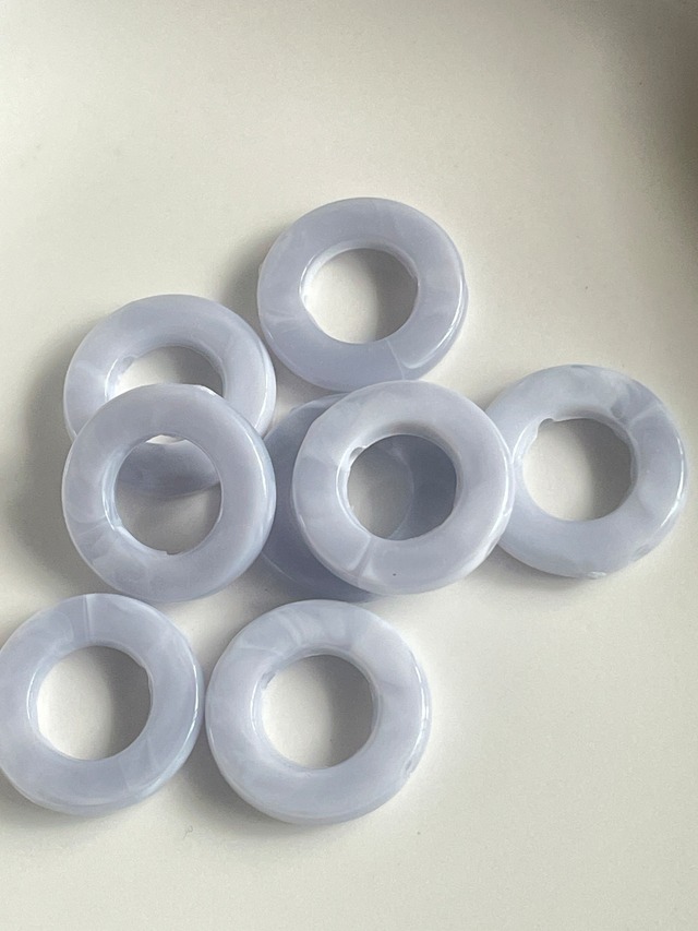 【699-A2】4pcs 　アクリルパーツ　ライトグレー　20mm