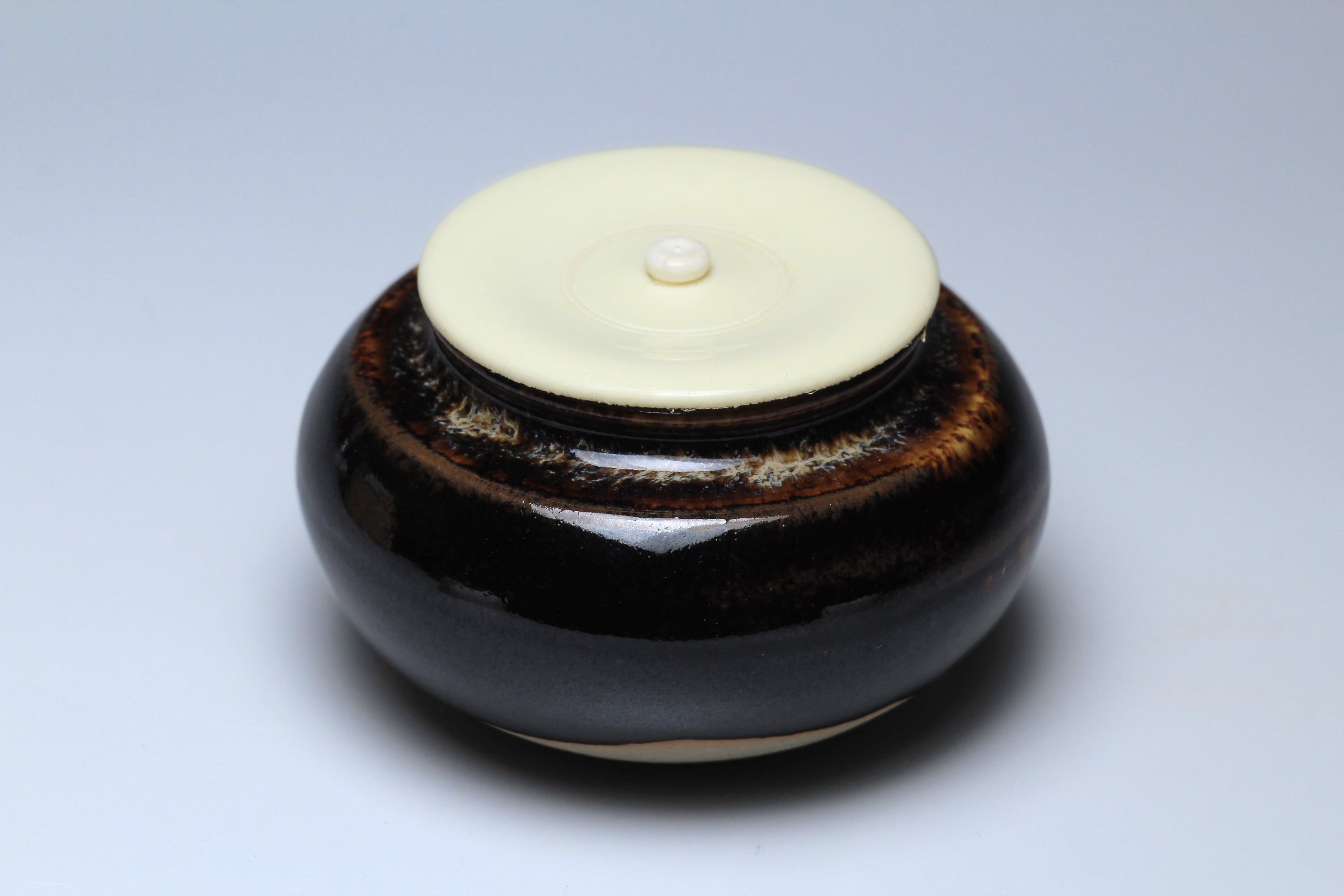桶谷定一 大海茶入 共箱 茶入れ 古美術品 骨董品 | 正一 古美術