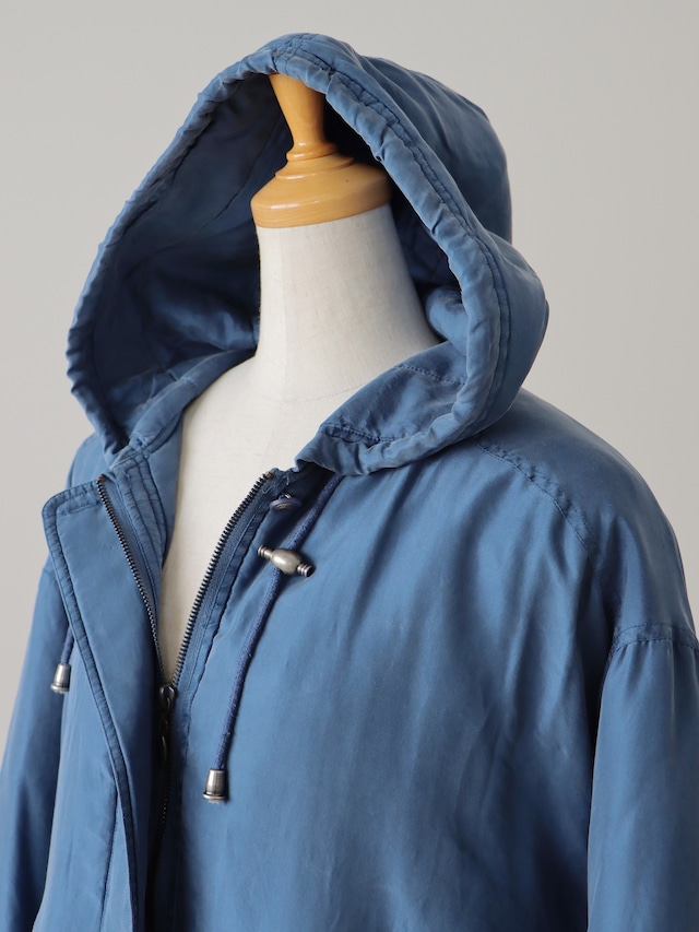 ●silk 100% padded hoodie jacket