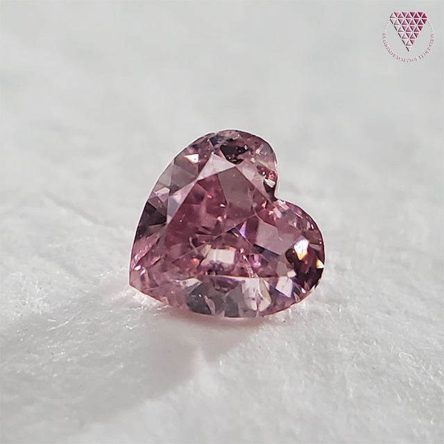 0.055 ct Fancy Intense Pink SI2 天然 ピンク ダイヤモンド ♡ シェイプ ルース