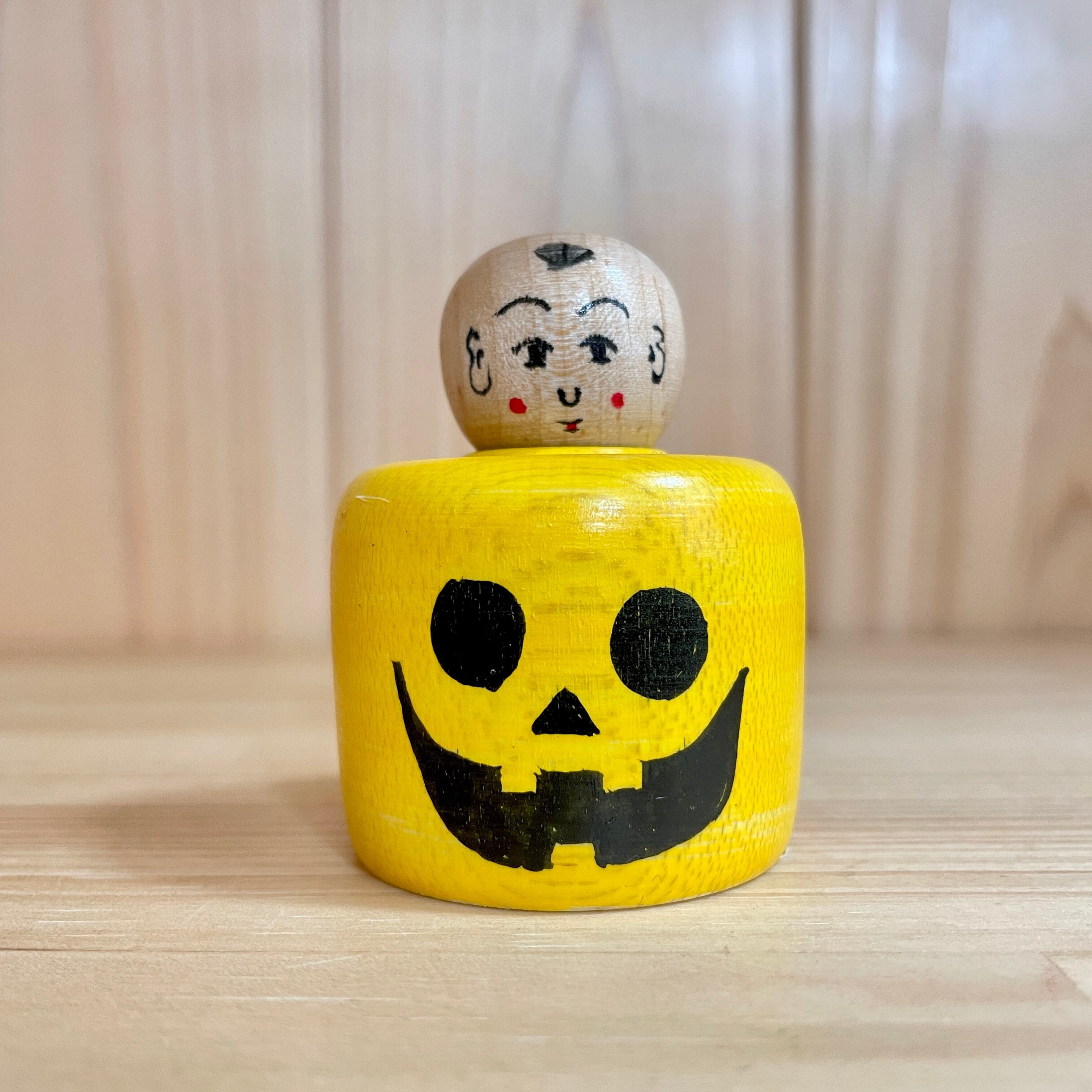 伝統こけし 鳴子系 伝統こけし こけし 墨 九寸 約27cm こけしの岡仁 岡崎