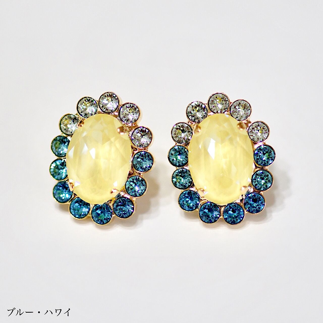 MAKI NUMOTO マキヌモトピアス オータムキャンディ オーバル 