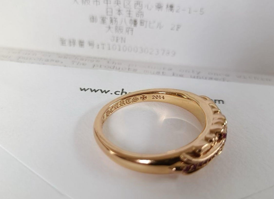 CHROME HEARTS クロムハーツ 22k ベイビークラシック フローラルクロス