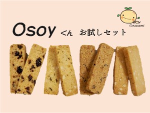 Osoyくん 限定食べ比セット（４種類入り)100%植物性（ビーガン）低糖質　グルテンフリー　無添加　おからパウダー　ココナオイル100%