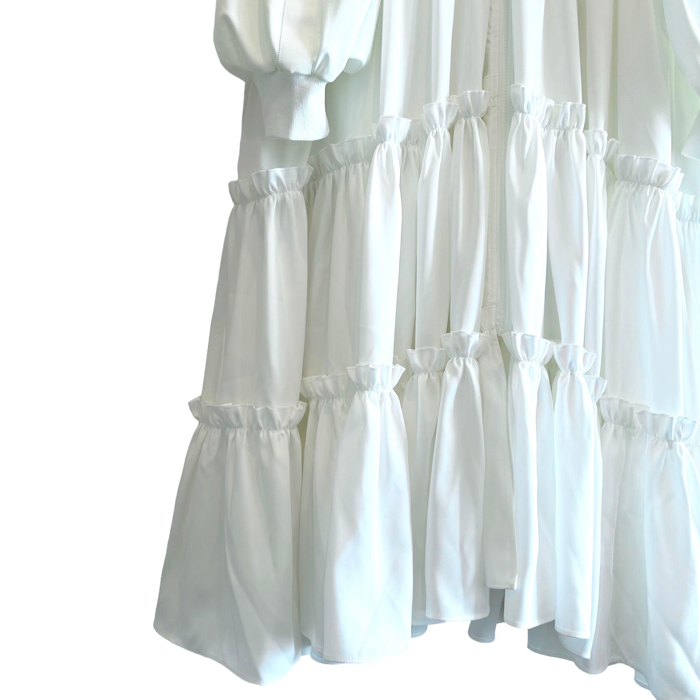 フリルトラックドレス WHITE | HEIHEI