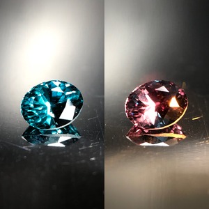 唯一無二の蒼色 0.21ct 天然 ベキリーブルー ガーネット（カラーチェンジガーネット）