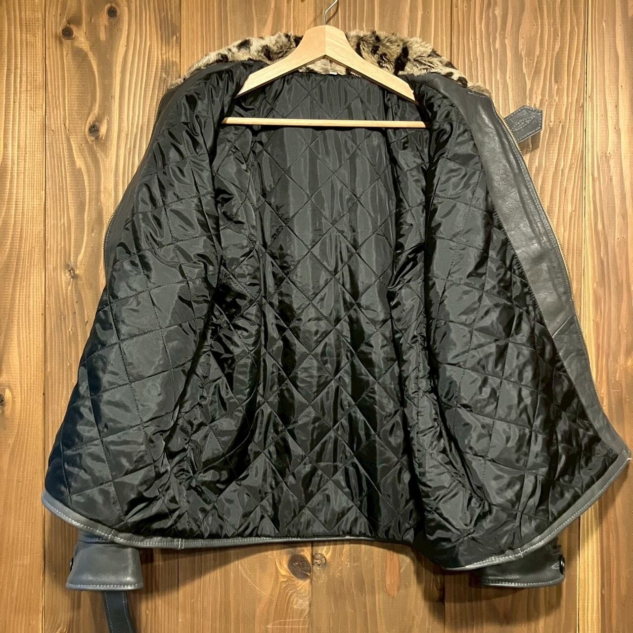 Vintage Leather Grizzly Jacket 再構築 熊ジャン オワジャン