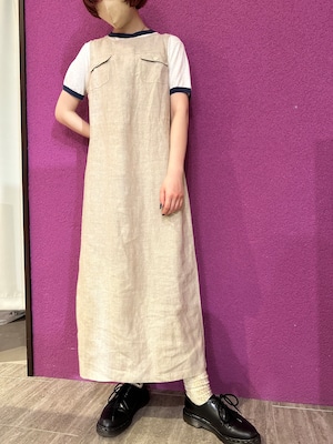 used linen nosleeve onepiece