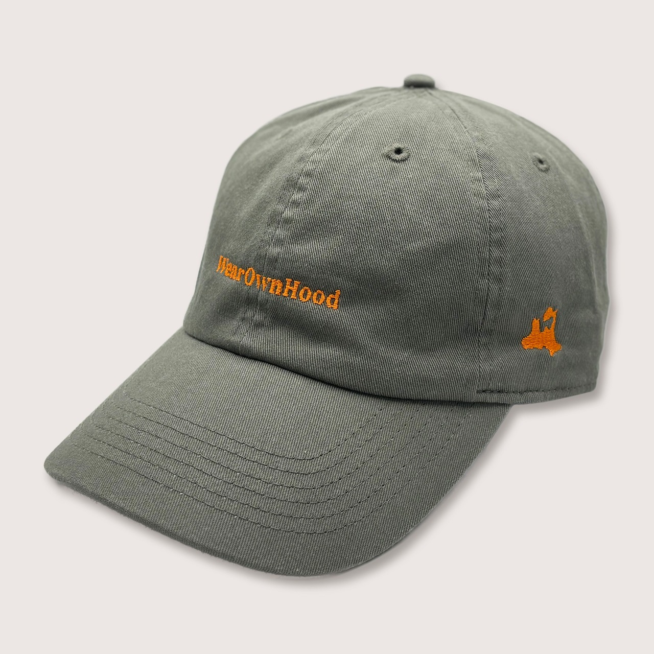 Wear Own Hood BASEBALL LOW CAP OLIVE