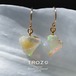 【032 Fairy Tale Collection】 オパール 鉱物原石 14kgf フックピアス 天然石 アクセサリー (No.3482)