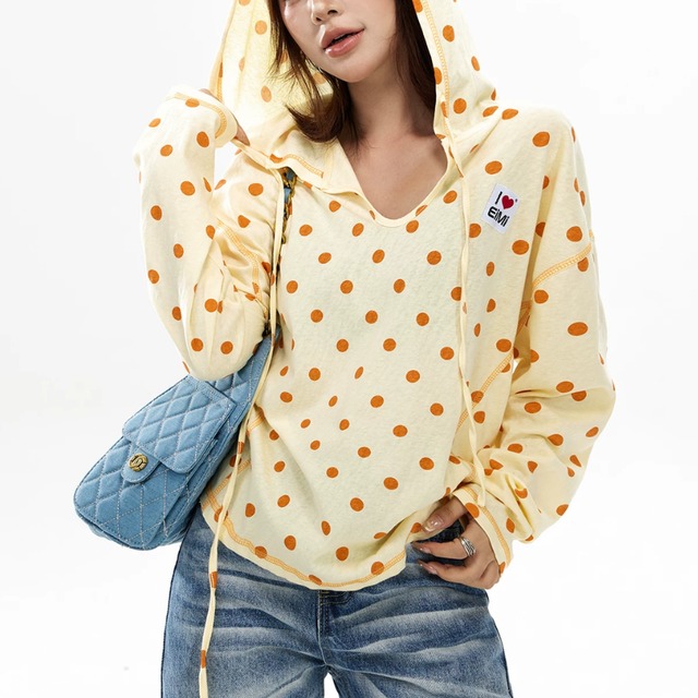 dot sheer hoodie　ドットシアーフーディー　J2123