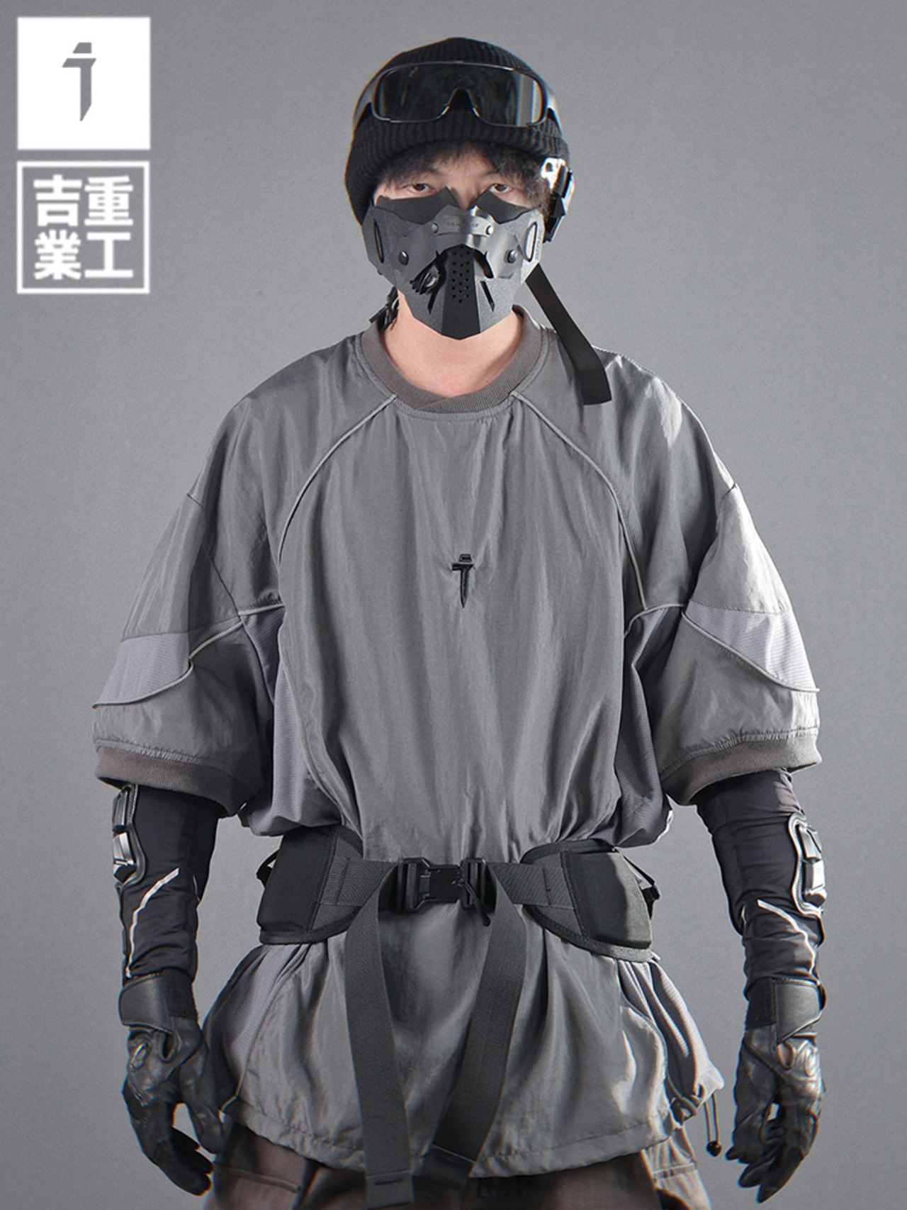 JIYEIND 25SS リフレクト パイピング Tシャツ