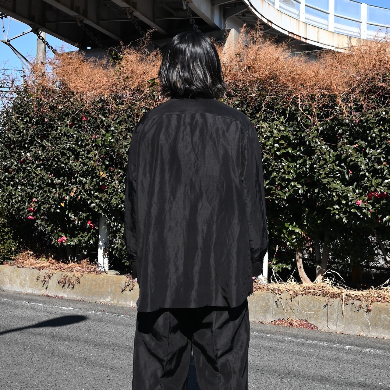 Nonnotte / Cascade Placket Oversized Shirt