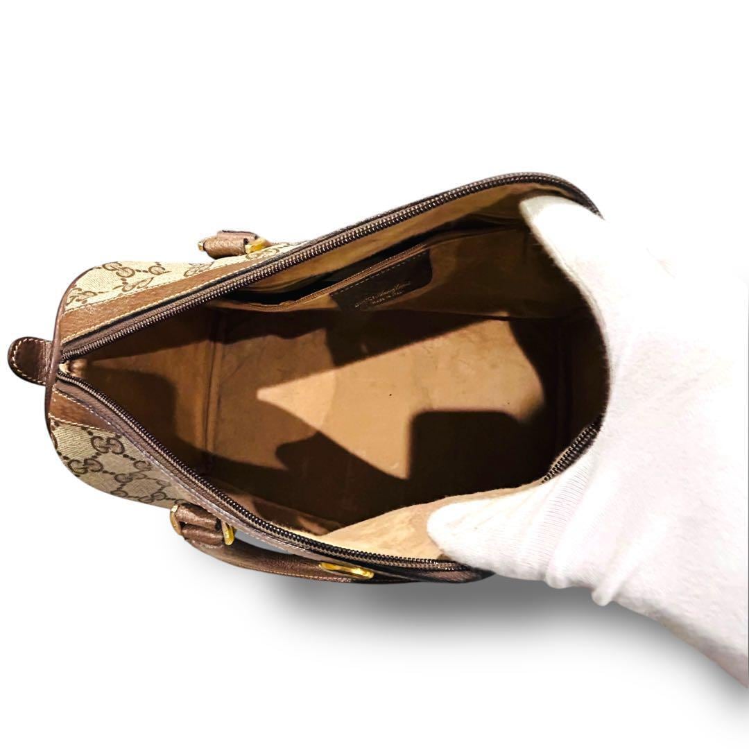 極美品 GUCCI グッチ シェリーライン ハンドバッグ ミニボストン 極美品 GUCCI グッチ シェリーライン ハンドバッグ ミニボストン