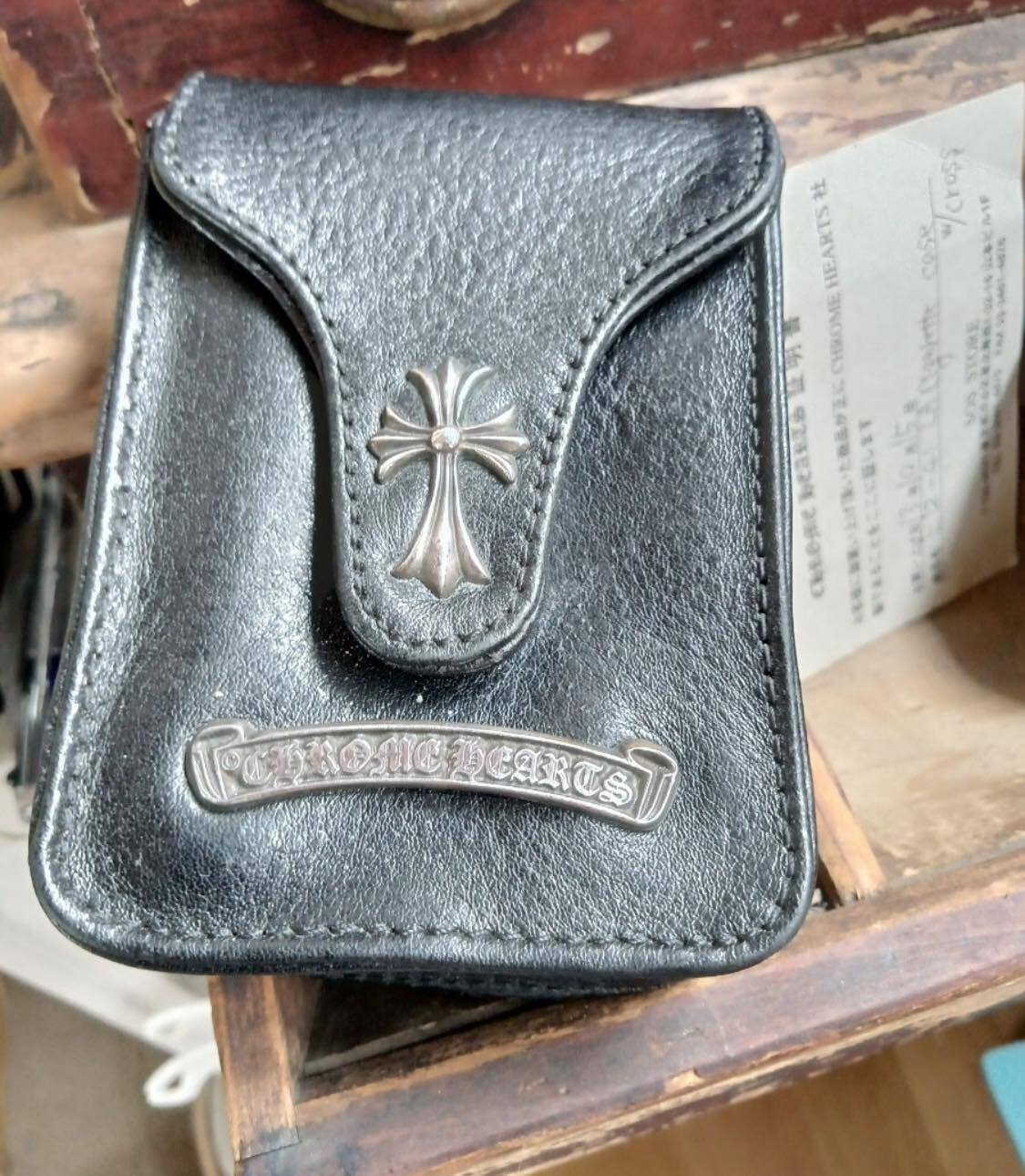 CHROME HEARTS クロムハーツ レザー シガレットケース