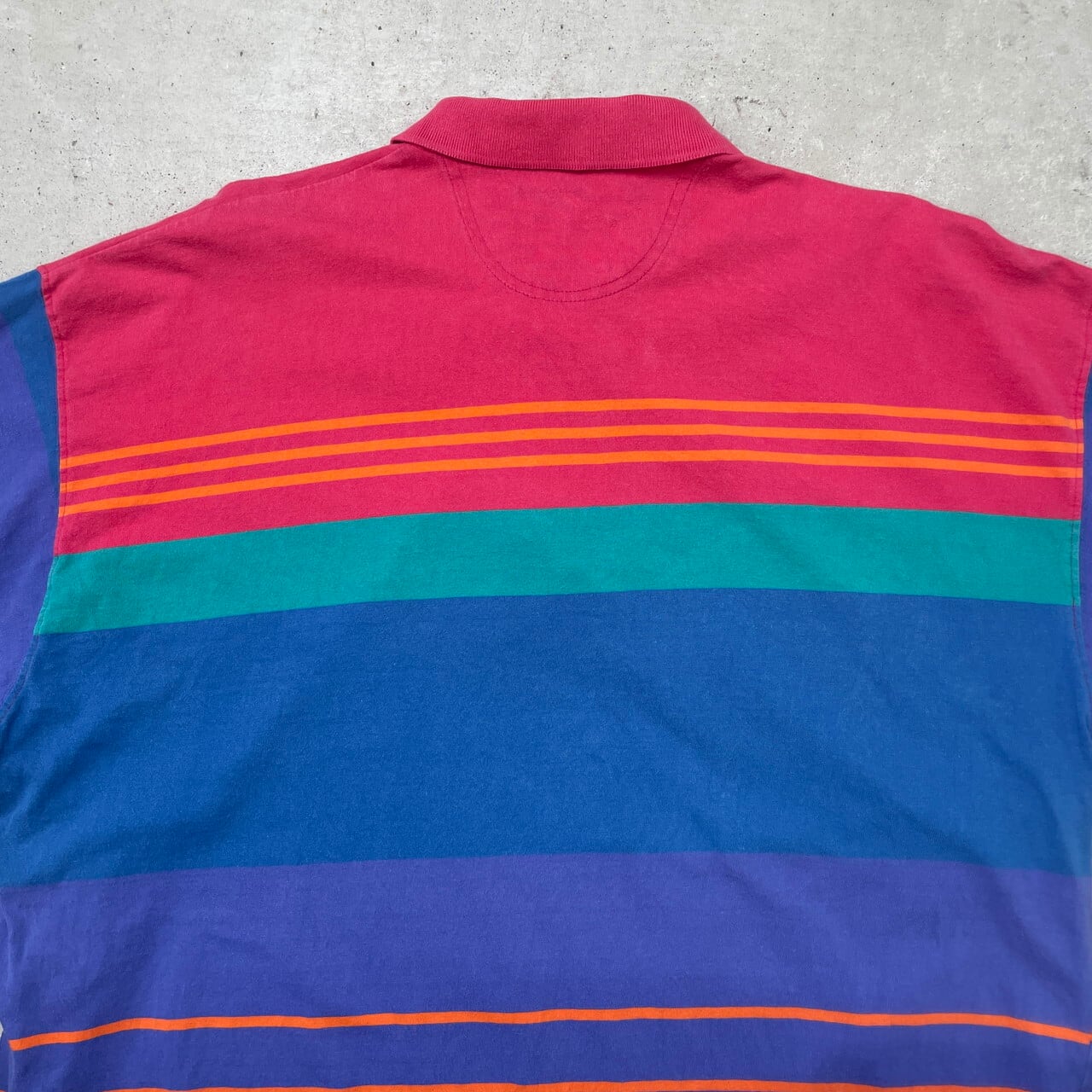 90年代 DOCKERS ドッカーズ ボーダーポロシャツ Tシャツ地 メンズ2XL