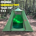 コールマン アンブレラテント UMBRELLA TENT 9x9 "8440-710" COLEMAN ビンテージ コットンテント 状態良好 美品