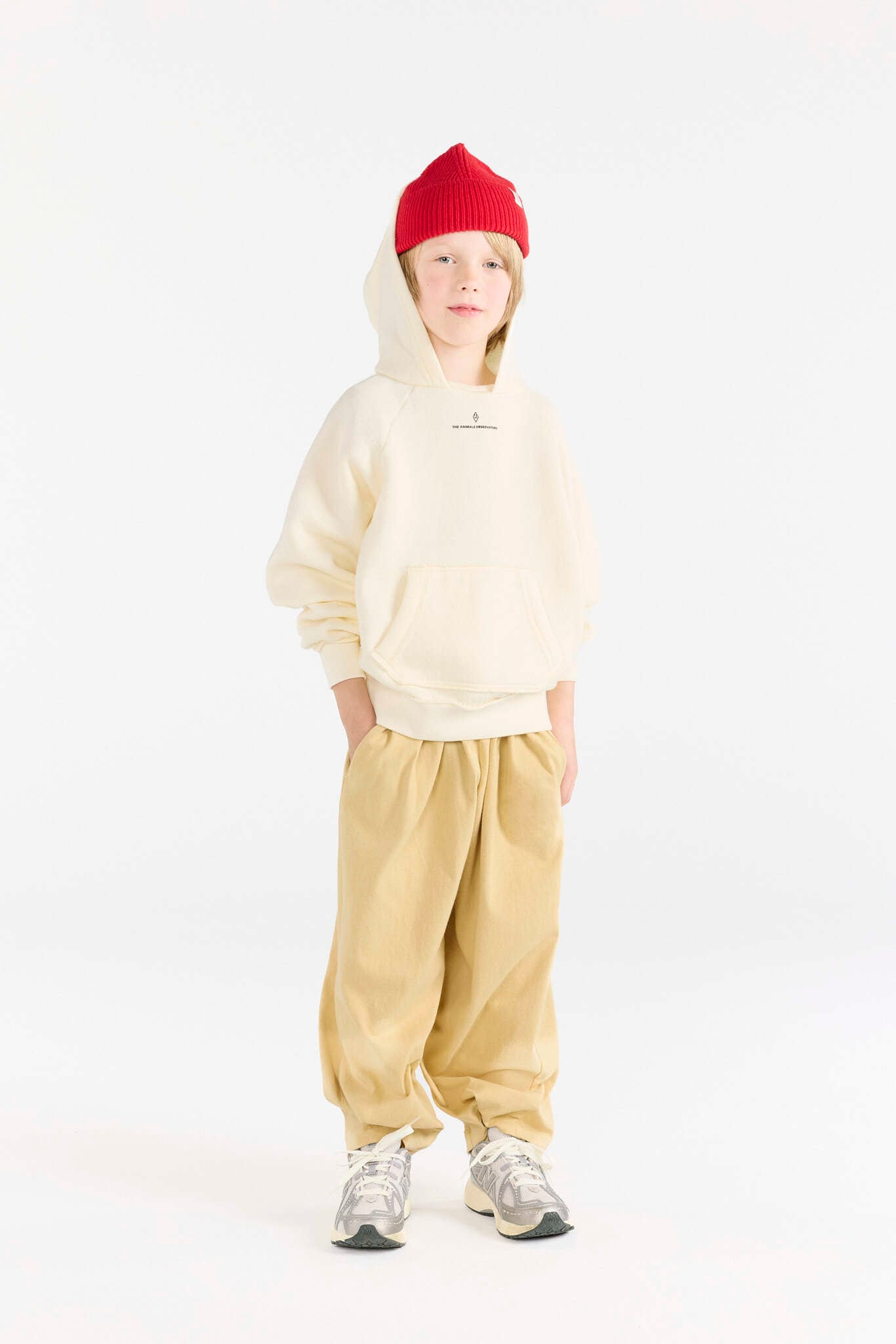【25AW】the animals observatory(TAO)STAG KID SWEATPANTS beige(4y/6y/8/10y/12y)パンツ ベージュ