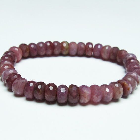 ルビー ブレスレット 9mm 一点物 おまかせ便 111-27568