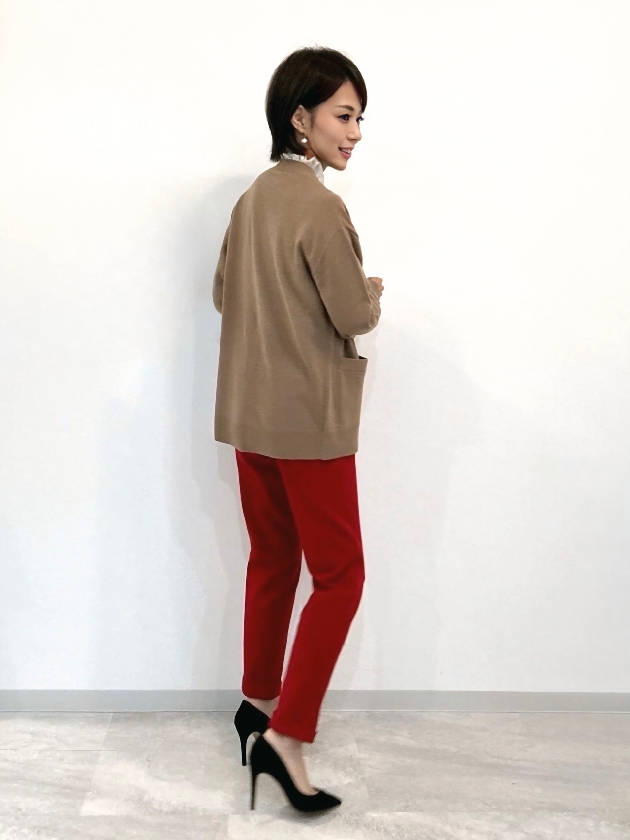 ロールアップテーパードパンツ