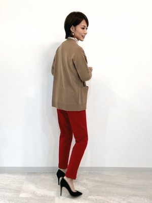 ロールアップテーパードパンツ